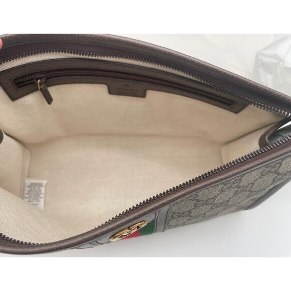 NEW Gucci Ophidia Wash Travel Clutch Pouch GG Zip Bag Box AUTHENTIC! - Picture 13 of 15